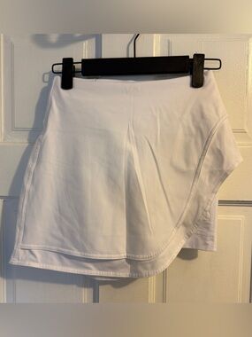 Lululemon Asymmetrical Layered High-Rise Tennis Skirt White size 0